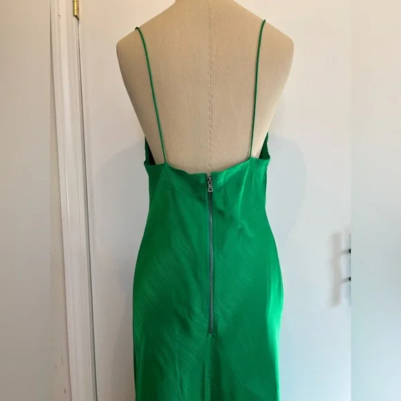 NWT Alice + Olivia Harmony Draped Silk Slip Dress - Picture 12 of 14